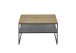 Couchtisch >MINERAL< in Eiche, Massivholz / Metall - 70x40x70cm (BxHxT)