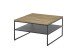 Couchtisch >MINERAL< in Eiche, Massivholz / Metall - 70x40x70cm (BxHxT)