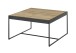 Couchtisch >LARKANA< in Eiche furnier, Holzwerkstoff / Metall - 83x45x83 (BxHxT)