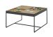 Couchtisch >LARKANA< in Eiche furnier, Holzwerkstoff / Metall - 83x45x83 (BxHxT)