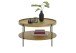 Couchtisch >ARENAL< in Eiche furnier, Holzwerkstoff / Metall - 45x80cm (HxD)