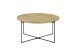 Couchtisch >TREVISO< in Eiche, Massivholz / Metall - 40x80cm (HxD)