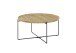 Couchtisch >TREVISO< in Eiche, Massivholz / Metall - 40x80cm (HxD)