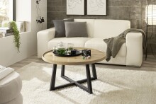 Couchtisch >CASORIA< in Eiche furniert - 80x40x80x80 (BxHxTxD)