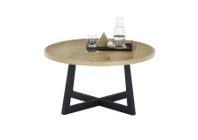 Couchtisch >CASORIA< in Eiche furniert - 80x40x80x80 (BxHxTxD)