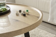 Couchtisch >CASORIA< in Eiche furniert - 80x40x80x80 (BxHxTxD)