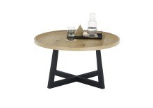 Couchtisch >CASORIA< in Eiche furniert - 80x40x80x80 (BxHxTxD)