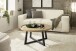 Couchtisch >CASORIA< in Eiche furniert - 80x40x80x80 (BxHxTxD)