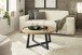 Couchtisch >CASORIA< in Eiche furniert - 80x40x80x80 (BxHxTxD)