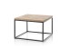 Couchtisch >SAKURA< in Asteiche, Massivholz / Metall - 70x45x70cm (BxHxT)