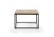 Couchtisch >SAKURA< in Asteiche, Massivholz / Metall - 70x45x70cm (BxHxT)