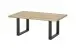 Couchtisch >HAVANNA< in Eiche, Massivholz / Metall - 110x45x70cm (BxHxT)