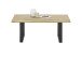 Couchtisch >HAVANNA< in Eiche, Massivholz / Metall - 110x45x70cm (BxHxT)