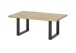Couchtisch >HAVANNA< in Eiche, Massivholz / Metall - 110x45x70cm (BxHxT)