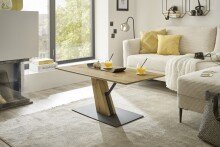 Couchtisch >BRESCIA< in Eiche furnier - 110x45x60...