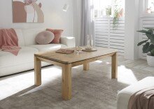 Couchtisch >ZWOLLE< mit Stauraum Schublade, in Eiche furniert - 110x45x70 (BxHxT)