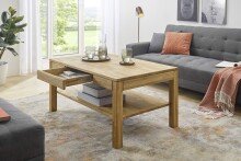 Couchtisch >SALEM< mit Schublade, Asteiche,...