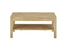 Couchtisch >SALEM< mit Schublade, Asteiche, Massivholz - 115x54x70cm (BxHxT)