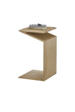 Beistelltisch >MOJAVE< in Eiche, Massivholz - 60x35x40cm (BxHxT)
