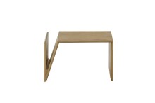 Beistelltisch >MOJAVE< in Eiche, Massivholz - 60x35x40cm (BxHxT)
