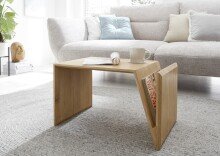 Beistelltisch >MOJAVE< in Eiche, Massivholz -...