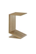 Beistelltisch >MOJAVE< in Eiche, Massivholz - 60x35x40cm (BxHxT)