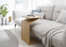 Beistelltisch >MOJAVE< in Eiche, Massivholz - 60x35x40cm (BxHxT)