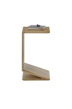 Beistelltisch >MOJAVE< in Eiche, Massivholz - 60x35x40cm (BxHxT)