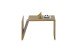 Beistelltisch >MOJAVE< in Eiche, Massivholz - 60x35x40cm (BxHxT)
