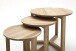 Satztisch >FAYE< (3er-Set) in Asteiche - Einzeltische B50xH42, B35xH35, B30xH32 cm