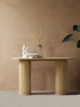 Konsolentisch >NOLA< in Eiche furniert, MDF - 130x75x40cm (BxHxT)