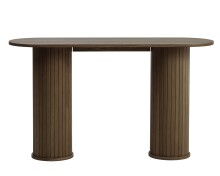 Konsolentisch >NOLA< in Eiche Smoked , MDF furniert - 130x75x40cm (BxHxT)