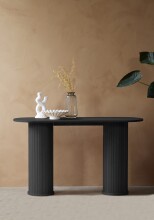 Konsolentisch >NOLA< in Eiche schwarz, MDF furniert...