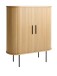 Barschrank >NOLA< in Eiche, MDF furniert - 130x75x40cm (BxHxT)