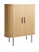 Barschrank >NOLA< in Eiche, MDF furniert - 130x75x40cm (BxHxT)