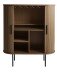 Barschrank >NOLA< in Eiche smoked, MDF furniert - 130x75x40cm (BxHxT)