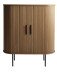 Barschrank >NOLA< in Eiche smoked, MDF furniert - 130x75x40cm (BxHxT)
