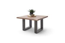 Couchtisch >CARTAGENA< in Akazie massiv walnussfarben - 75x45x75 (BxHxT)
