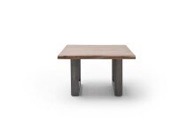 Couchtisch >CARTAGENA< in Akazie massiv walnussfarben - 75x45x75 (BxHxT)