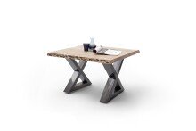 Couchtisch >CARTAGENA< in Akazie natur, massiv lackiert - 75x45x75cm (BxHxT)
