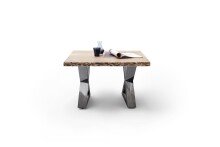 Couchtisch >CARTAGENA< in Akazie natur, massiv lackiert - 75x45x75cm (BxHxT)