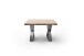 Couchtisch >CARTAGENA< in Akazie natur, massiv lackiert - 75x45x75cm (BxHxT)