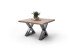 Couchtisch >CARTAGENA< in Akazie massiv walnussfarben - 75x45x75 (BxHxT)