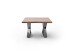Couchtisch >CARTAGENA< in Akazie massiv walnussfarben - 75x45x75 (BxHxT)