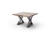 Couchtisch >CARTAGENA< in Akazie massiv walnussfarben - 75x45x75 (BxHxT)
