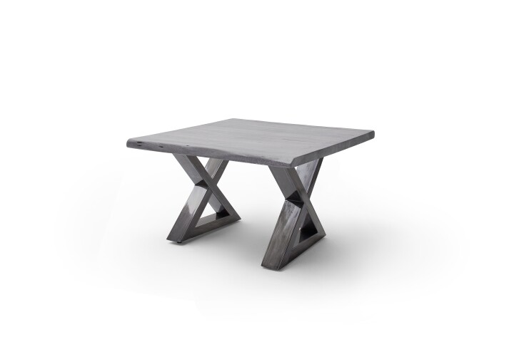 Couchtisch >CARTAGENA< in Akazie grau, massiv lackiert - 75x45x75cm (BxHxT)