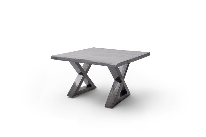Couchtisch >CARTAGENA< in Akazie grau, massiv lackiert - 75x45x75cm (BxHxT)