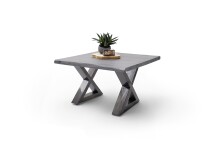 Couchtisch >CARTAGENA< in Akazie grau, massiv lackiert - 75x45x75cm (BxHxT)