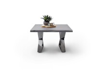 Couchtisch >CARTAGENA< in Akazie grau, massiv lackiert - 75x45x75cm (BxHxT)