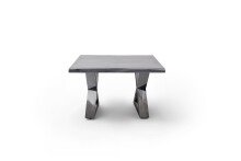 Couchtisch >CARTAGENA< in Akazie grau, massiv lackiert - 75x45x75cm (BxHxT)